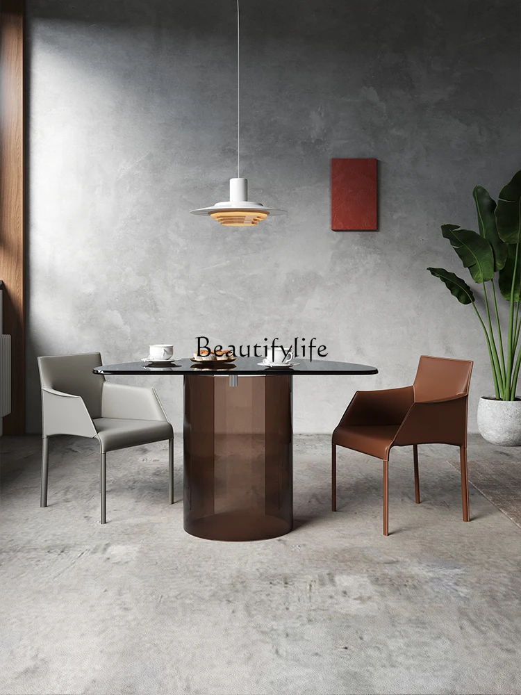 

Design Irregular Coffee Table Business Quiet Style Negotiation Table