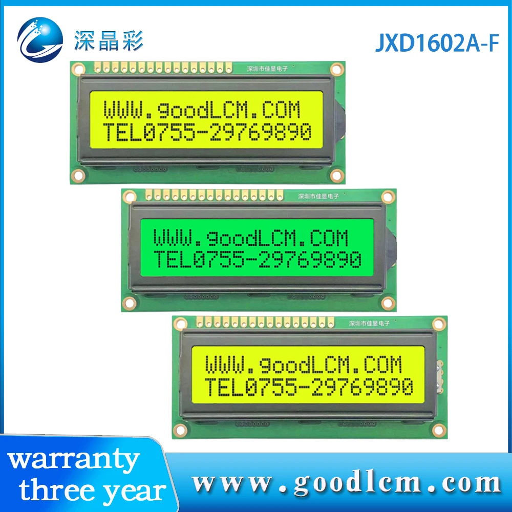 

1602A-F 2x16 LCD Display 16x02 I2C LCD module HD44780 Drive Multiple mode colors are available 5.0V or 3.3V power supply