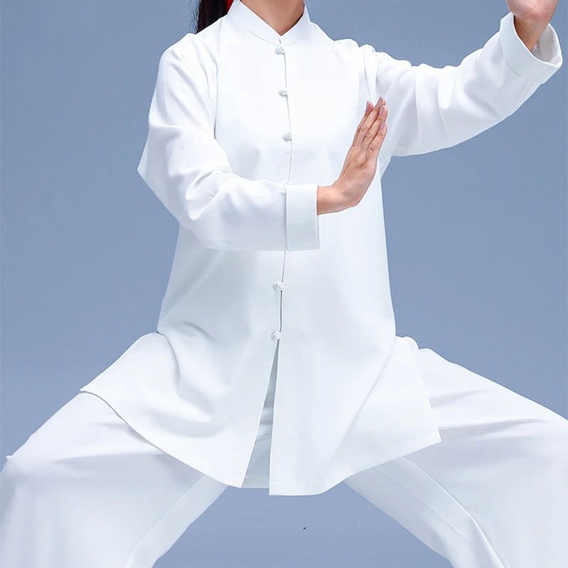 

Chinese Traditional Clothing Women Tai Chi White Suit Chinese Turning Sleeves Martial Arts Clothing Tai Chi Clothing Women Set