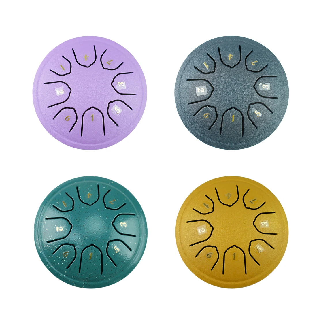 4.5 Inches Steel Tongue Drum 8-tone Children Music Toys Ethereal Drum Beginners Zen Musical Instruments Percussion Birthday Gift 3