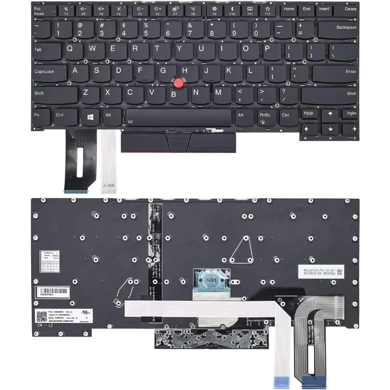 Keyboard for Lenovo Thinkpad T490s T495 T495s, T14s Gen 1 2 P1 Gen 3 2 Thinkpad X1 Extreme Gen 1 2 3 Laptop Backlit US Layout