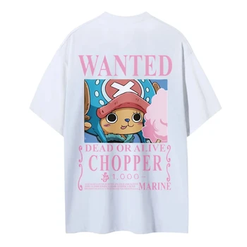 T-shirt une pièce pour hommes et femmes, Tony Tony Chopper, Anime japonais, Punk, été, printemps, garçon, manches courtes, tenues Parent-enfant 1