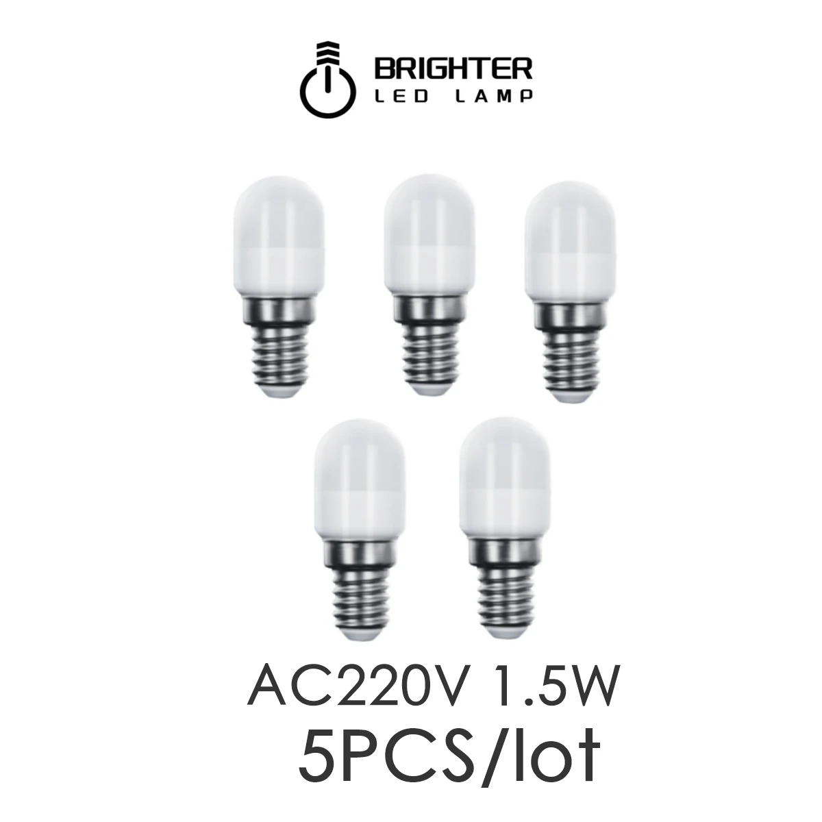 Tanie 5 sztuk LED mikrolodówka światła E14 220V niskiej mocy 1.5W sklep