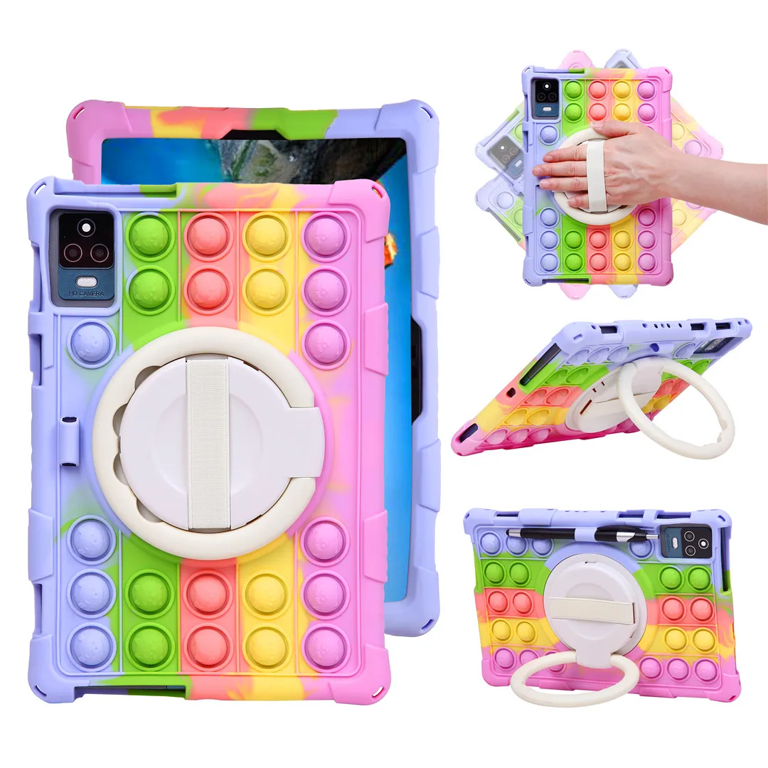Soft Bubble Silicone Tablet Case - Durable 10.1 Inch Protective Cover