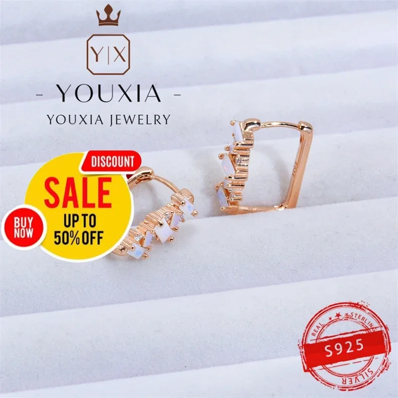 European and American style simple love design Moonstone Earrings fashion couples party female earrings