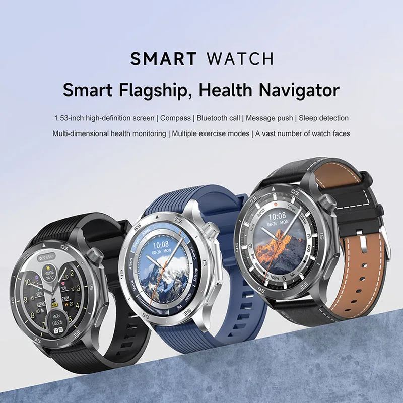 For OPPO Watch X2 Sports Smart Watch Men HD Screen GPS tracker Compass Bluetooth call Heart rate Waterproof Smart Watch 2025 NEW