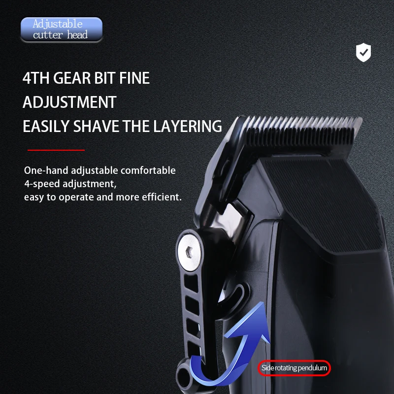 Hair Trimmer Hair Clipper Electric Rechargeable Cordless Barber KM-1856