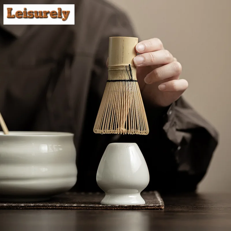 Japanese Matcha Tea Set Safe Bamboo Whisk Teaspoon Tea Sets Matcha Bowl Matcha Whisk Holder For Tea Lovers Tea-making Tools