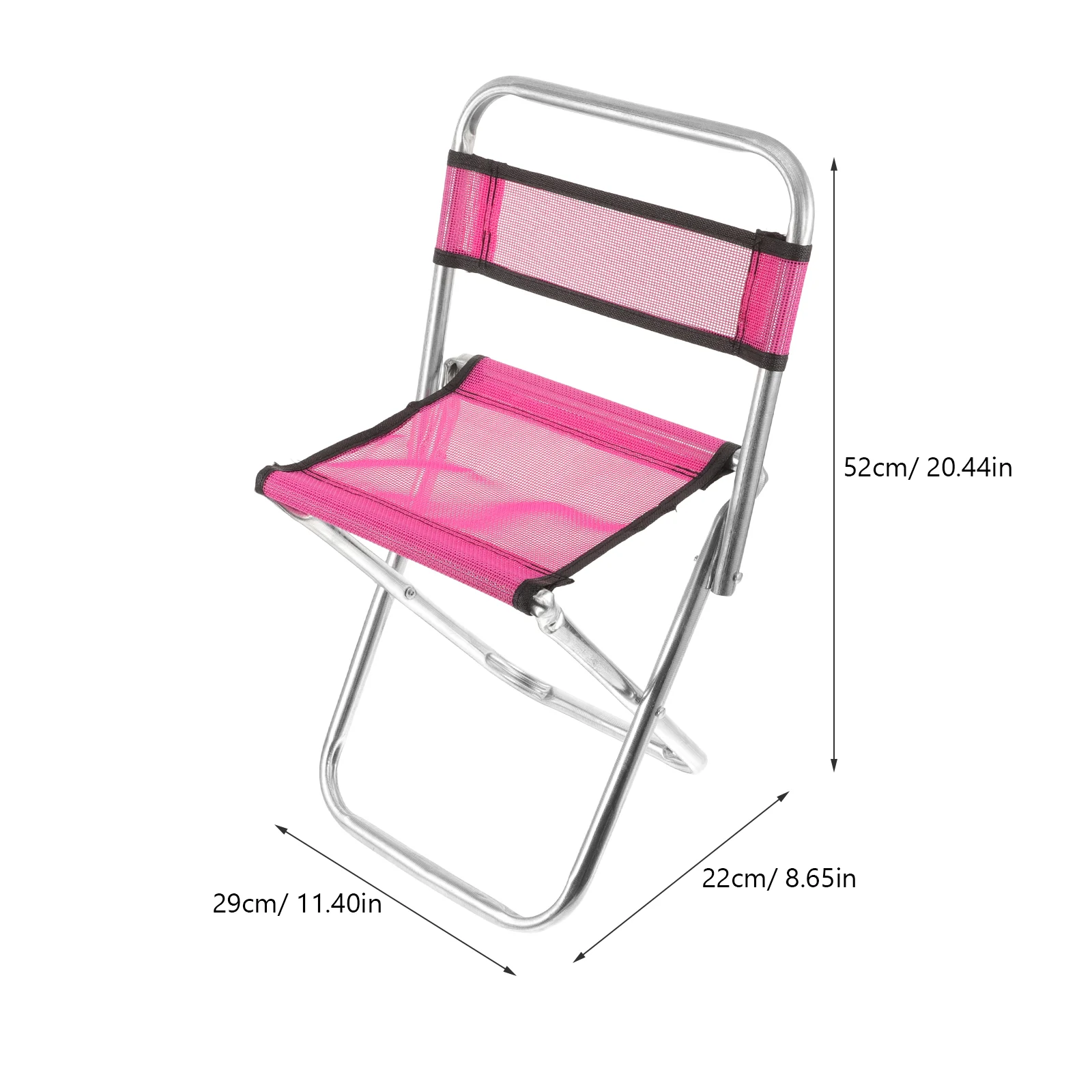Portable Lightweight Metal Bracket Mesh Cloth Folding Chair Fishing Stool Compact Camping Chairs Outdoor Seat Retractable Stools