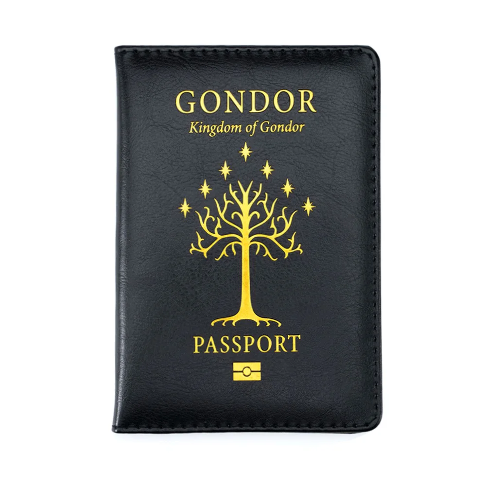 Travel accessories Gondor Middle earth Tree of life Passport Cover for Mens Gift Passport Holder Drop Shipping