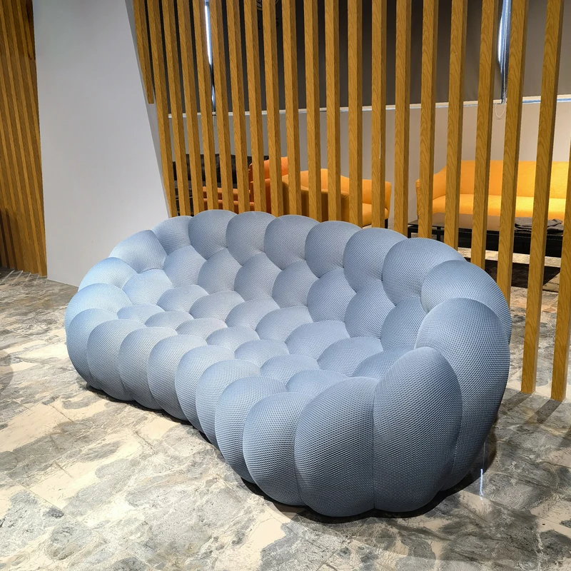 puff living room Sofa Fabric Velvet couches luxury living room sofas lounges modern simple curved slaapbank home furniture XYLRS