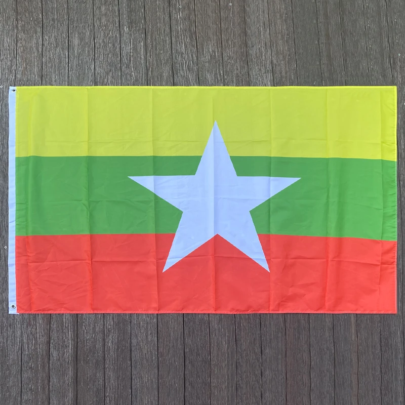 Xvggdg Новинка флаг Мьянмы 3 фута x 2 фута подвесной Стандартный флаг из полиэстера