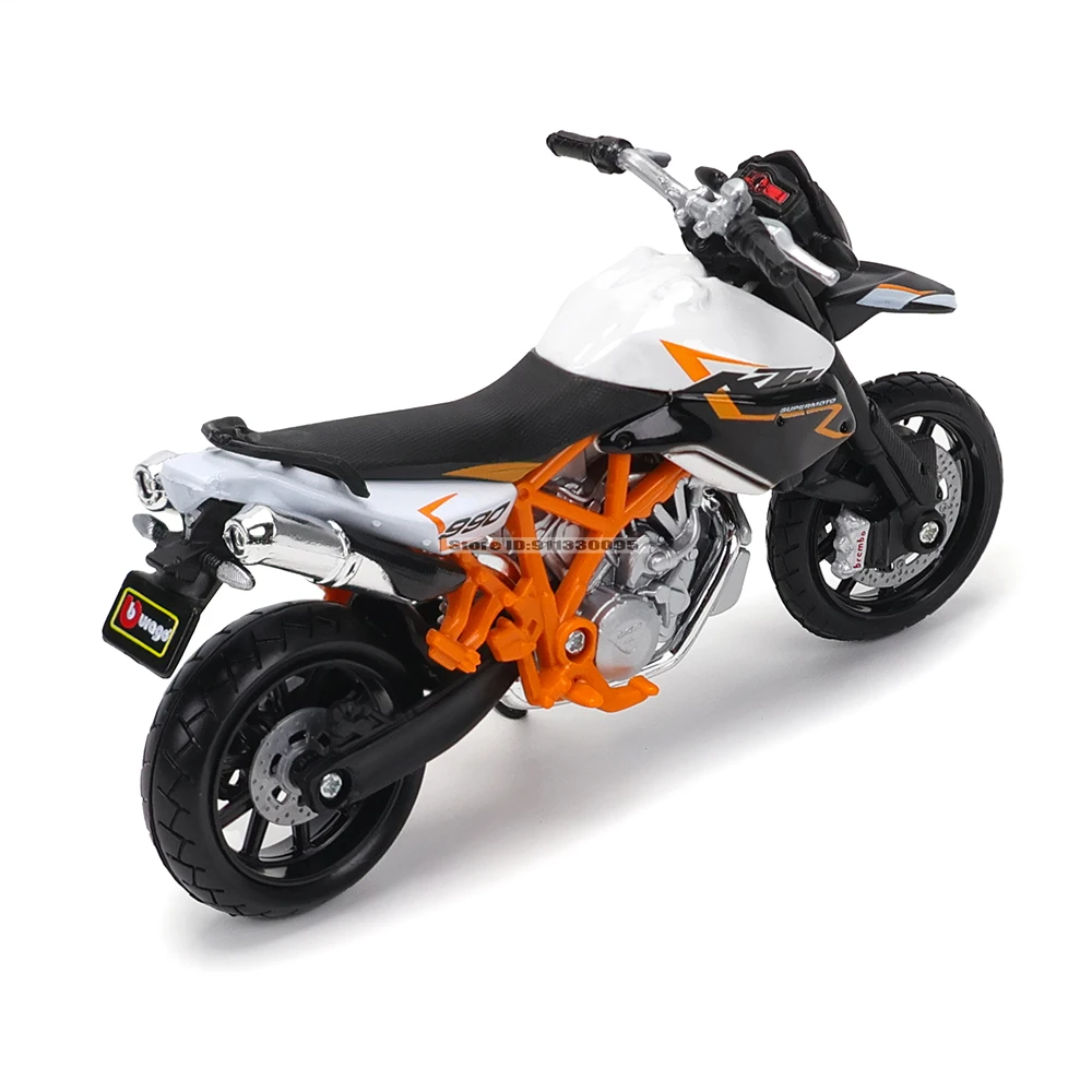 Bburago 1:18 Alloy Supermoto Adventure Motorcycle Toy