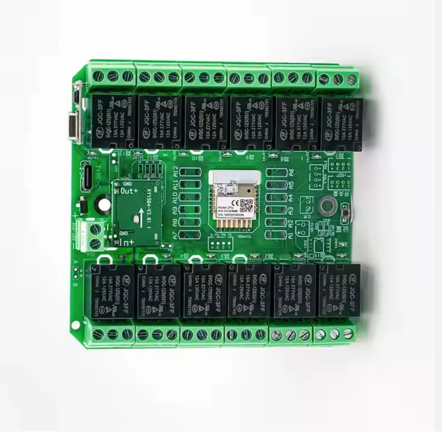 DC 7-27V Tuya 12 Channels WiFi/Zigbee Relay Module 12CH Wireless Smart Home