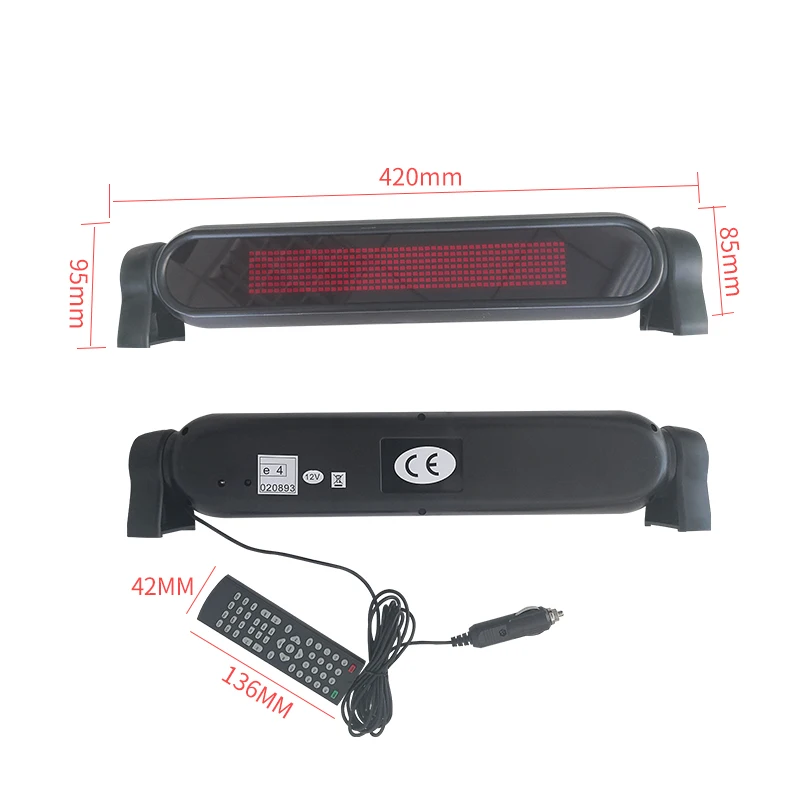 Panel LED Programable Con Control Remoto Para Coche – Mensajes Personalizados Y Legal En Carretera