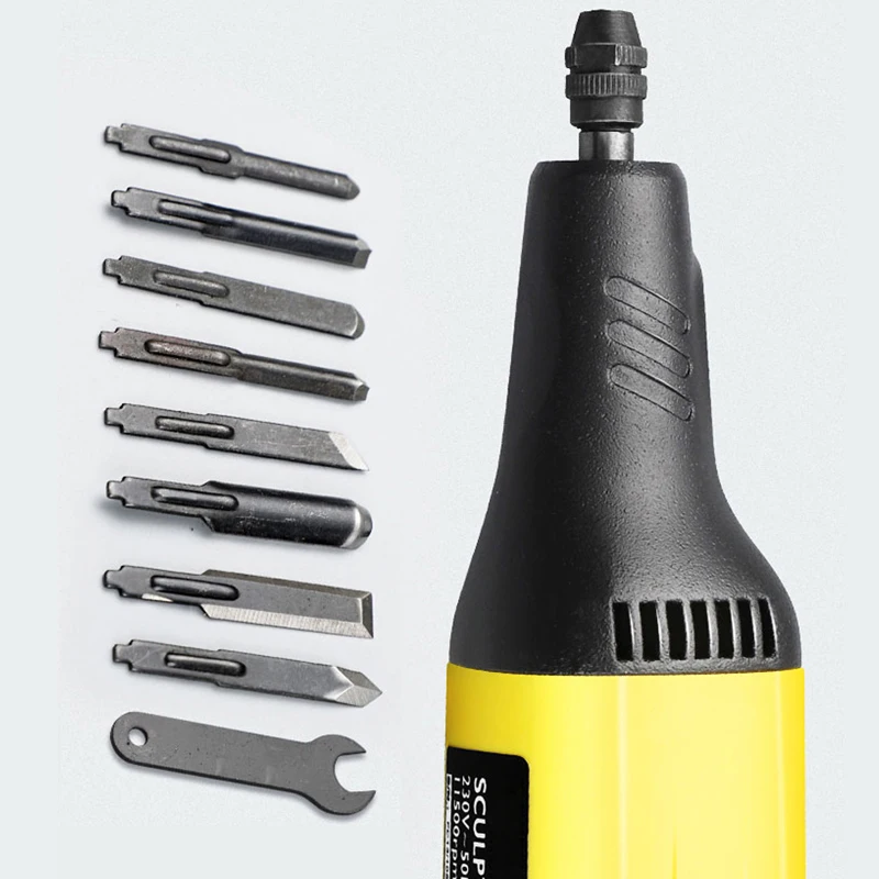 Couteau à découper électrique Outils de menuiserie Graver avec clé