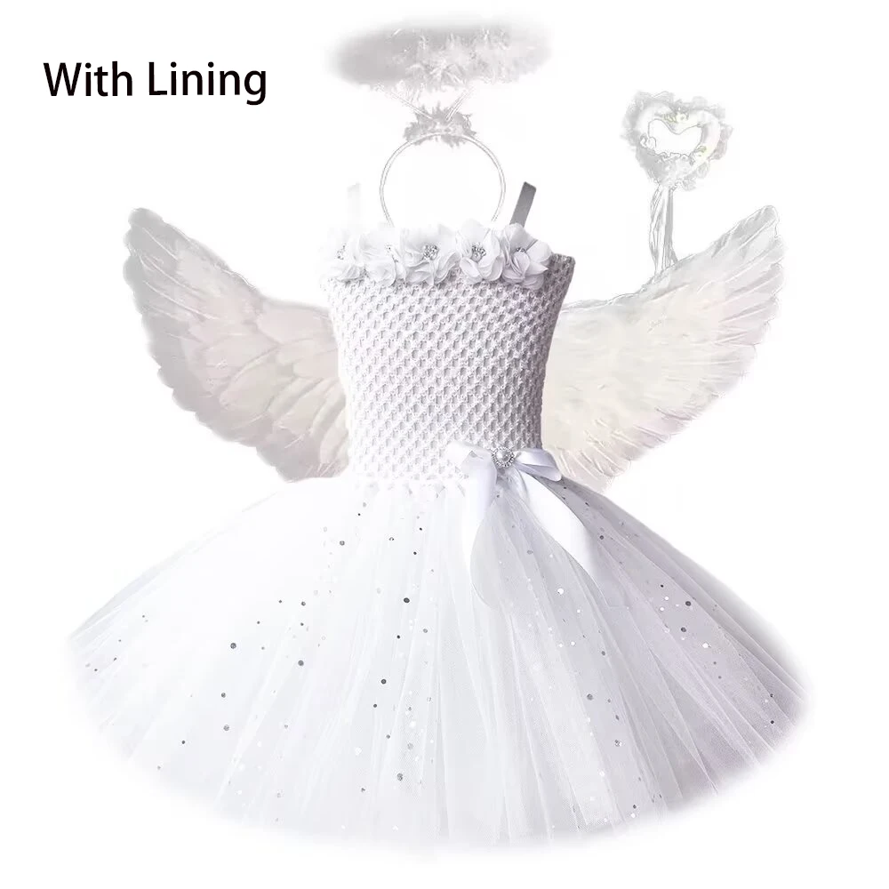 Tinker Bell Costume Halloween White Fairy Costume Child Baby