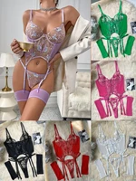 Hot Sexy Dessous Floral Spitze Offene Anal Transparent Erotische Kostüm Braut Fantasie Sinnliche Unterwäsche Unsichtbare Tangas Nackt Anzug 1