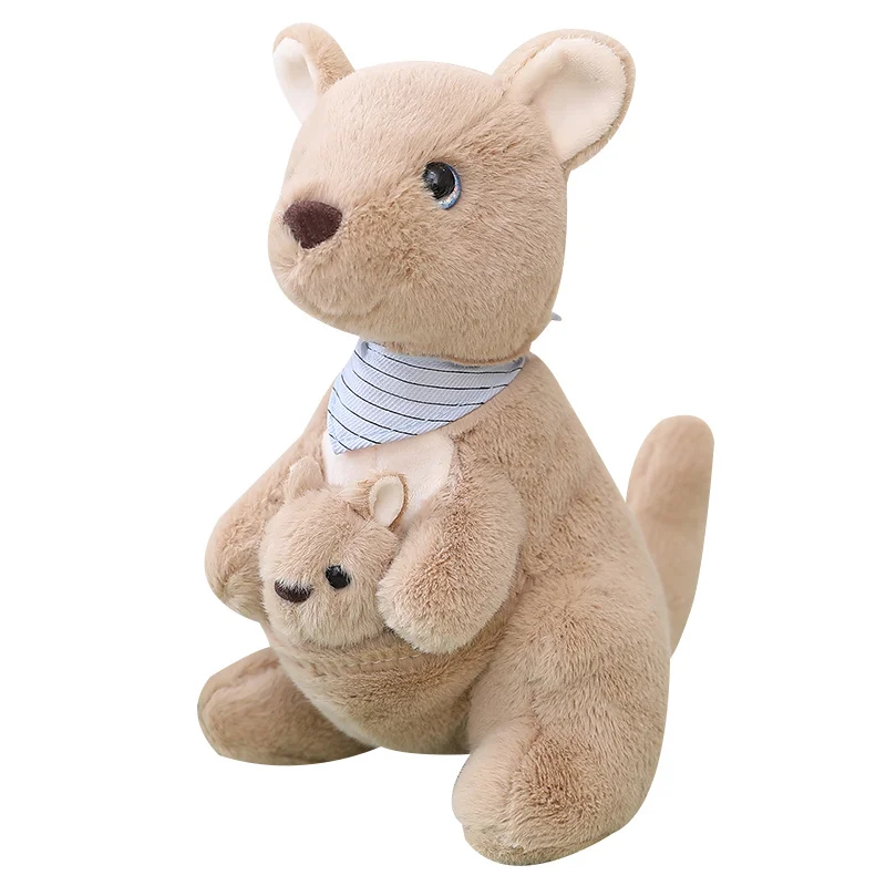 

Nice Cute Mother & Child Kangaroo Plush Toys Kawaii Kangaroo Plushie Pillow Stuffed Dolls For Children Baby