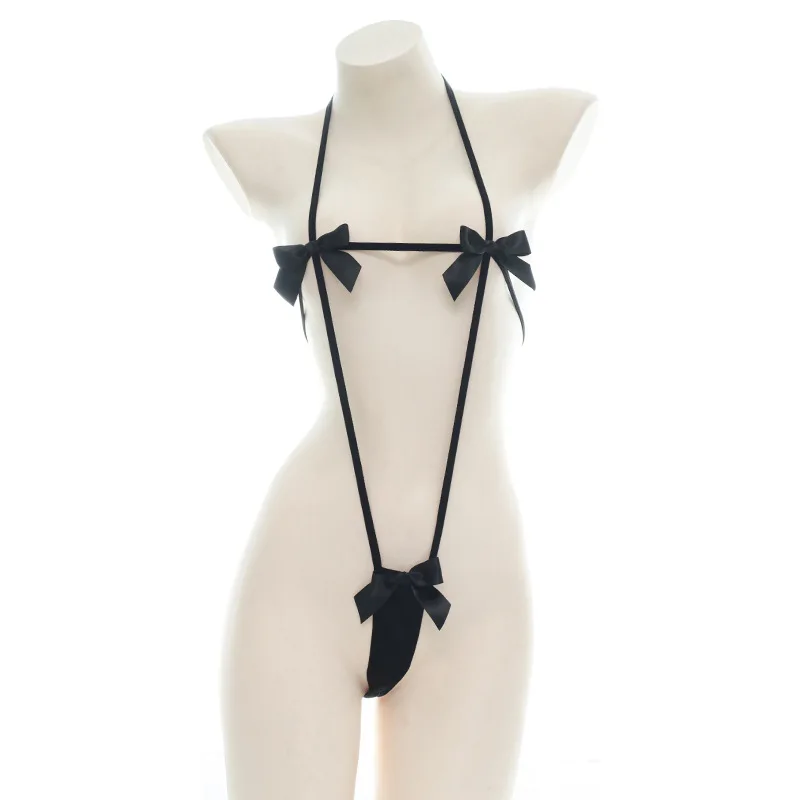 Bikini Sexy striped straps Lingerie cosplay bat black Mini Bikini Erotic cosplay Costumes Underwear Set women cosplay costume