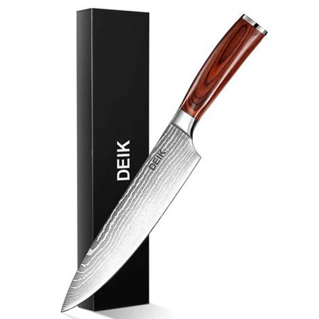 8 inch Chef's Knife | Stainless Steel Kitchen Chef Knife Wood