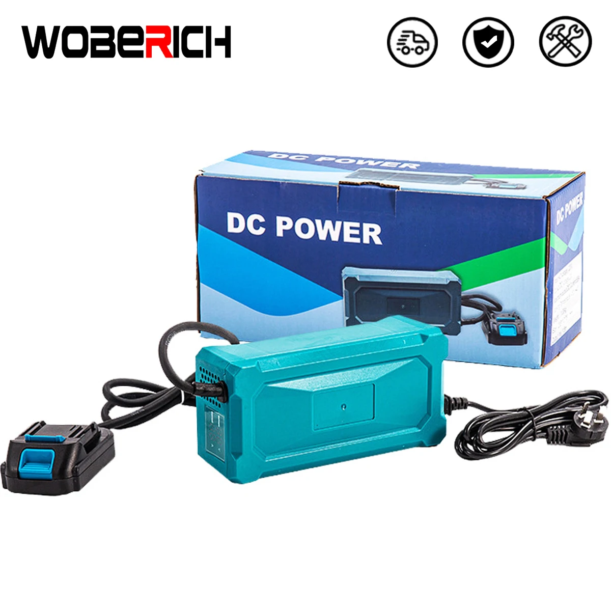 WOBERICH Power Supply Converter Adapter 1100W AC 220V DC 18V 20V for Lithium Battery Tools for Makita 18V Compatible, high power 1100W AC 220V conversion stable DC 18V 20V output lithium battery tools operation Makita 18V compatible performance