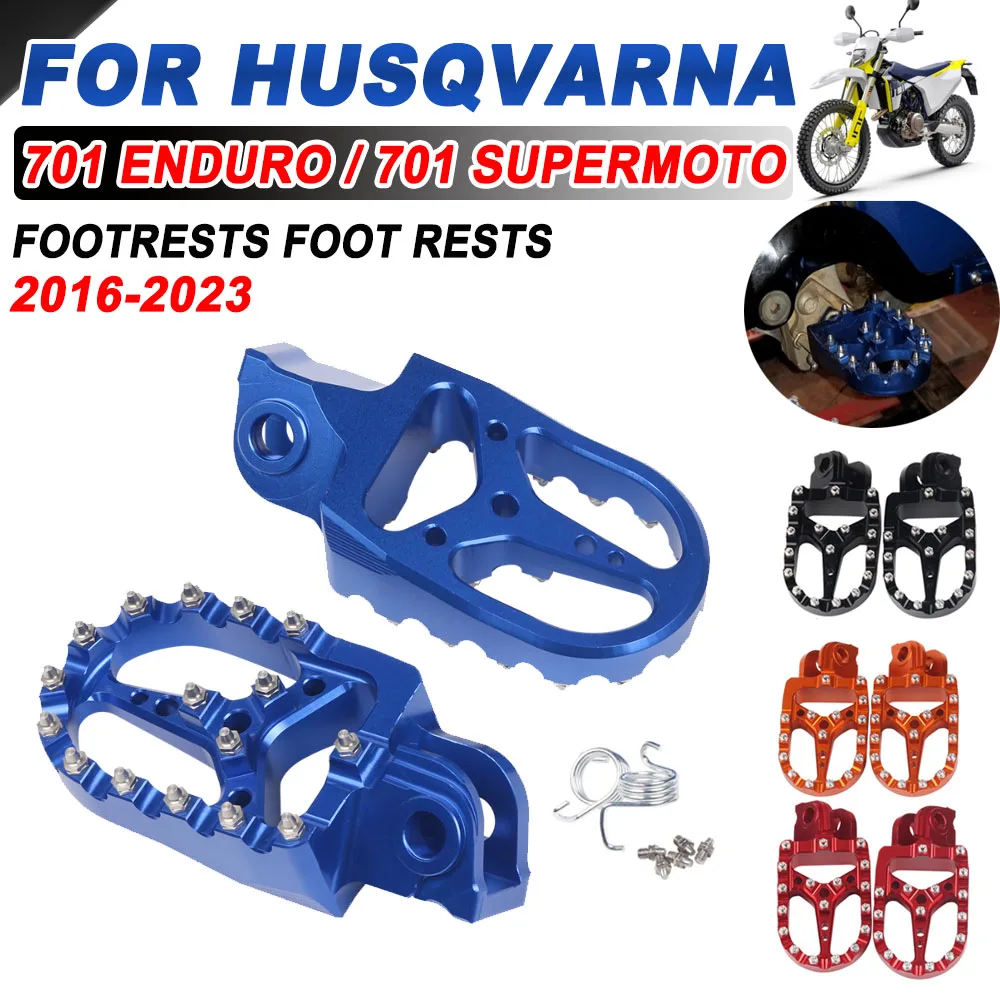 

Мотоциклетные аксессуары 2023 для Husqvarna 701 Enduro 701 Supermoto Super 2016-2022, подножки для ног, подножки, педали