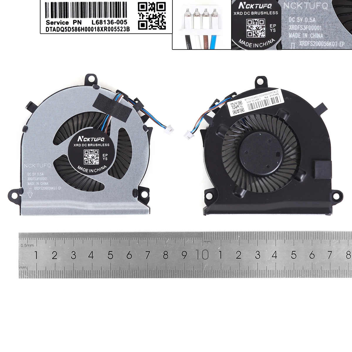 Ventola Di Raffreddamento Per Laptop Per Hp Pavilion Gaming 15-Ec