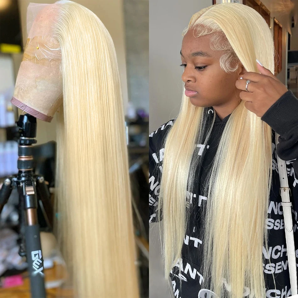 

30 Inch Honey Blonde Lace Front Wig Human Hair 613 Hd Lace Frontal Wigs Bone Straight Human Hair Blond Wig For Black Women