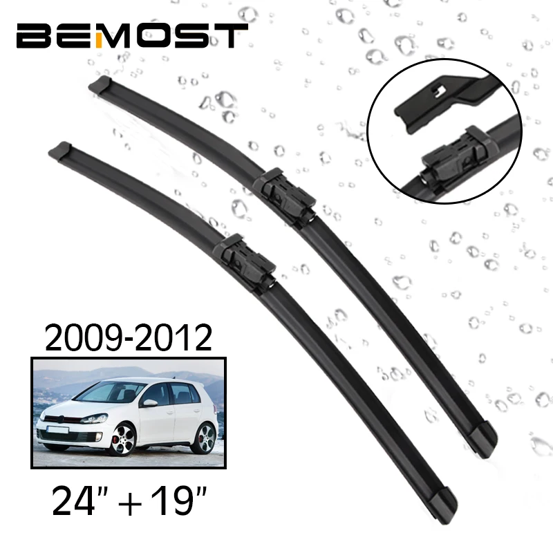 Car Wiper Blade Front Window Windshield Rubber Silicon Refill Wiper For VW Volkswagen Golf MK6