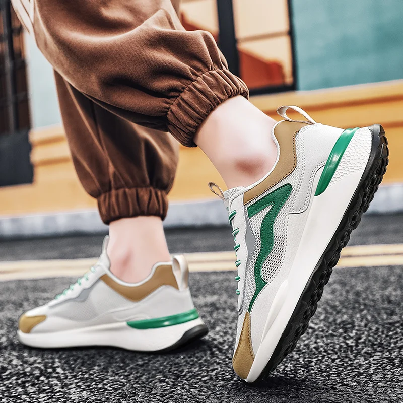 Herren-Arbeits-Industrie-Sneaker, Sport-Laufschuhe, rutschfest, für drinnen und draußen, atmungsaktive Arbeits-Turnschuhe_voghion.com