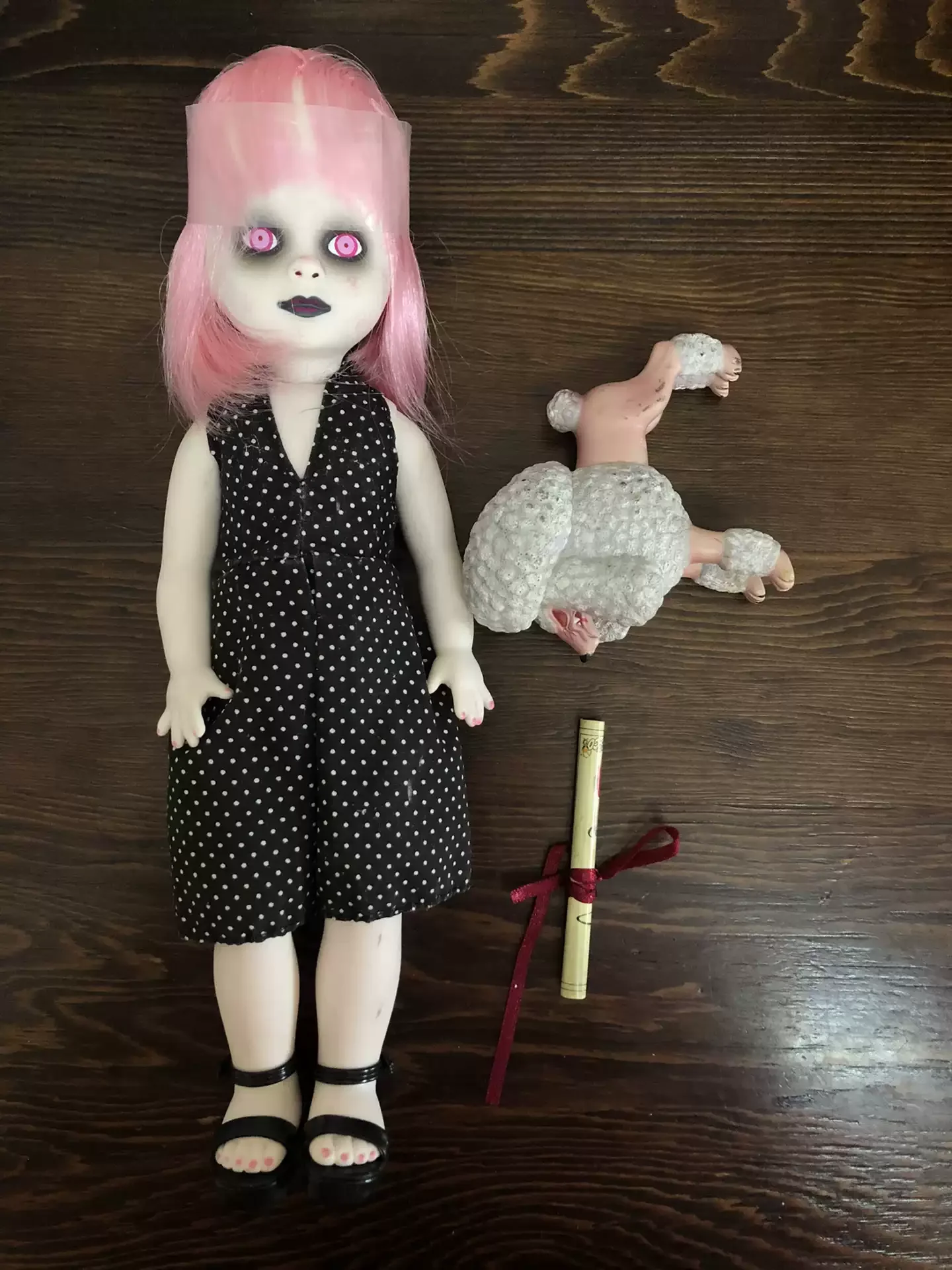Original Living Dead Dolls Head Model With Make-up DIY Toy