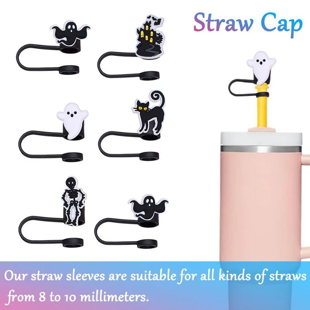 Straw Covers Cap Reusable Straws Flower Pattern Straw Protector Party Gift  Portable Straw Tips Cap Decor Straw Cover Cap - AliExpress