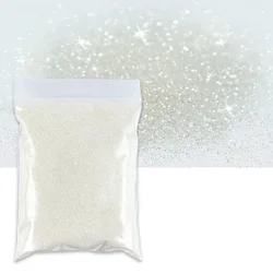 Holographic Laser Extra Fine Glitter Powder for Dazzling Nail Art and DIY Crafts (White)