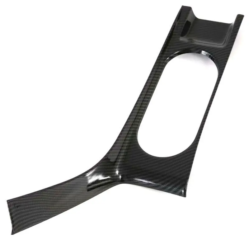 Carbon Fiber Car Interior Water Cup Holder Frame Cover Trim For Hyundai Sonata DN8 2020 2021 Central Control Cup Holder Cover