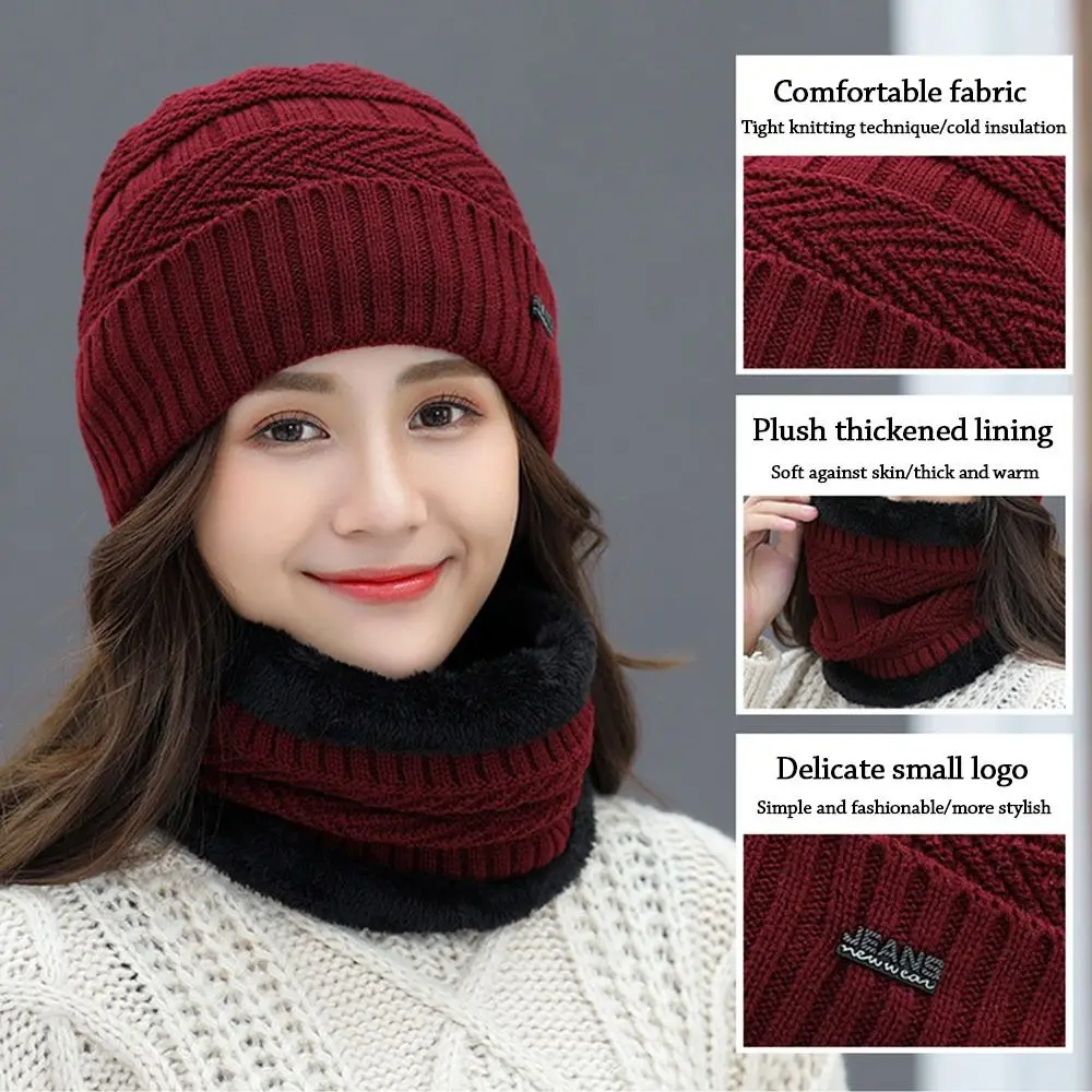 Winter Hat Scarf Set 1 Set knitted scarf,winter accessories,winter hat set