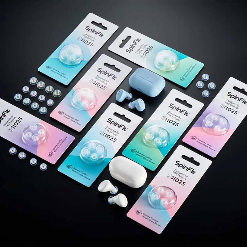 SpinFit CP1025 TWS Silicone Patented Ear Tips for True Wireless Earbuds