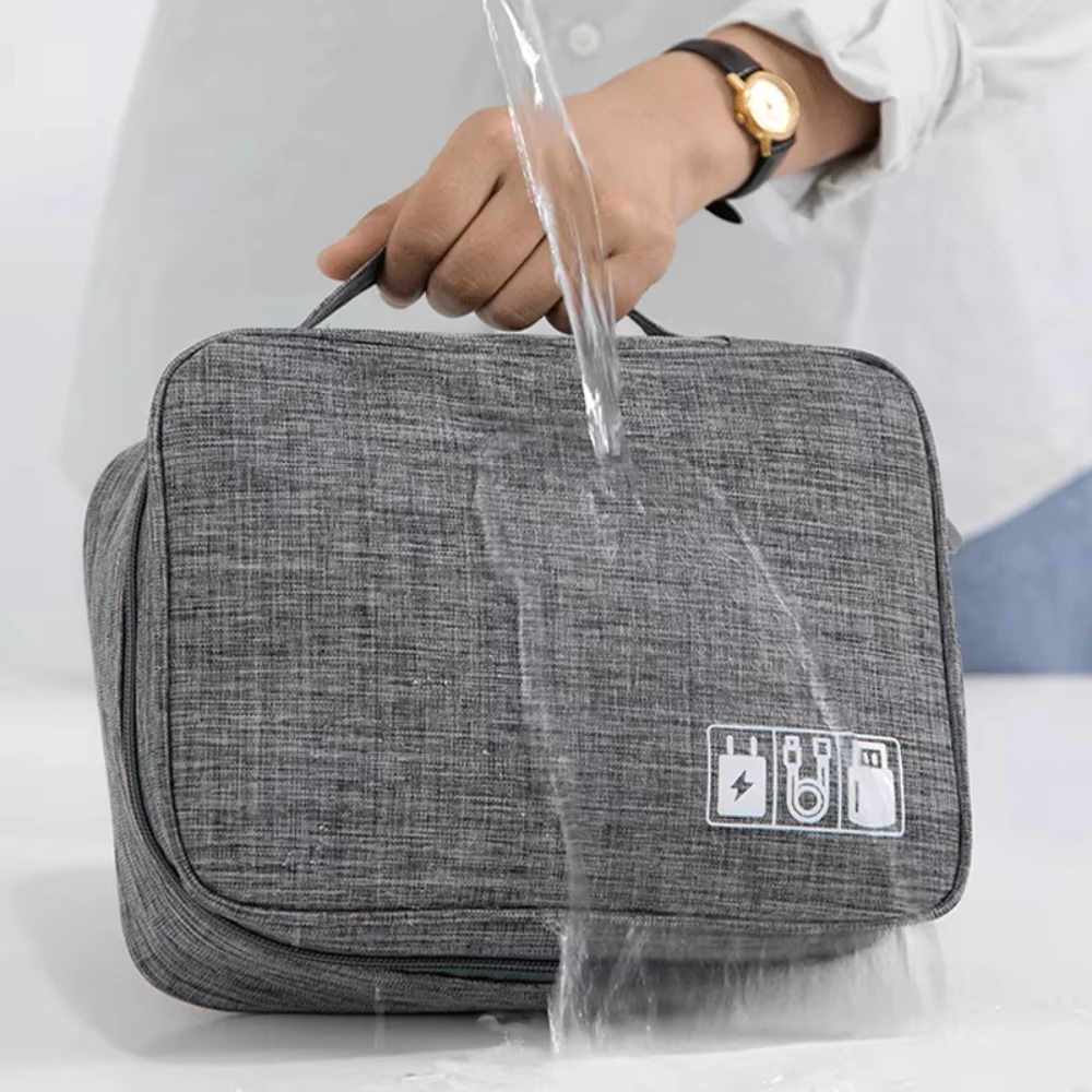 NNBILI Cable Storage Bag Waterproof Digital Electronic Organizer Portable USB Data Line Charger Storage Bag Travel Organizer cable organizer storage bag cable storage bag storage bags