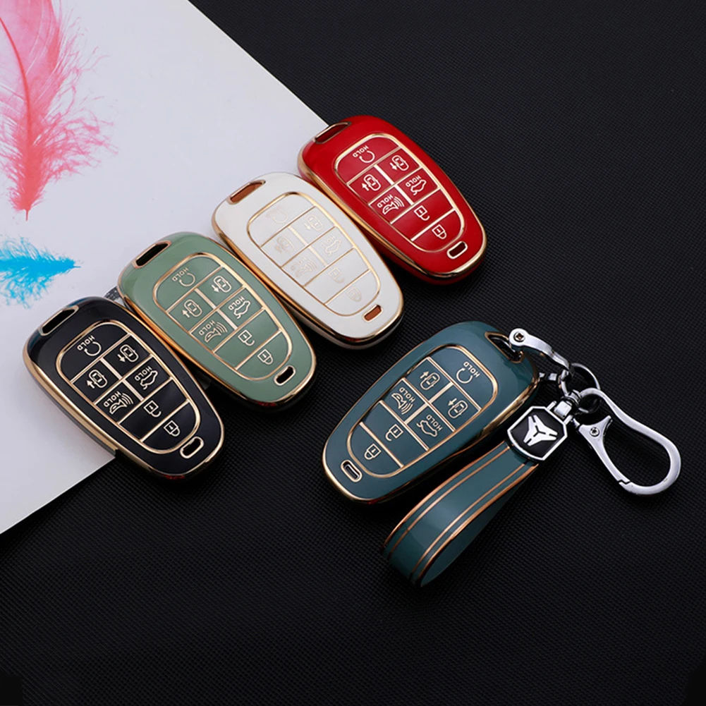 Tpu Car Key Case Cover Per Hyundai 5 7 Button Sonata Sel Ev 6 Ev 8 Ioniq 5 Nexo Tucson Sonata 2020 Grandeur 2020 Sonata Limited