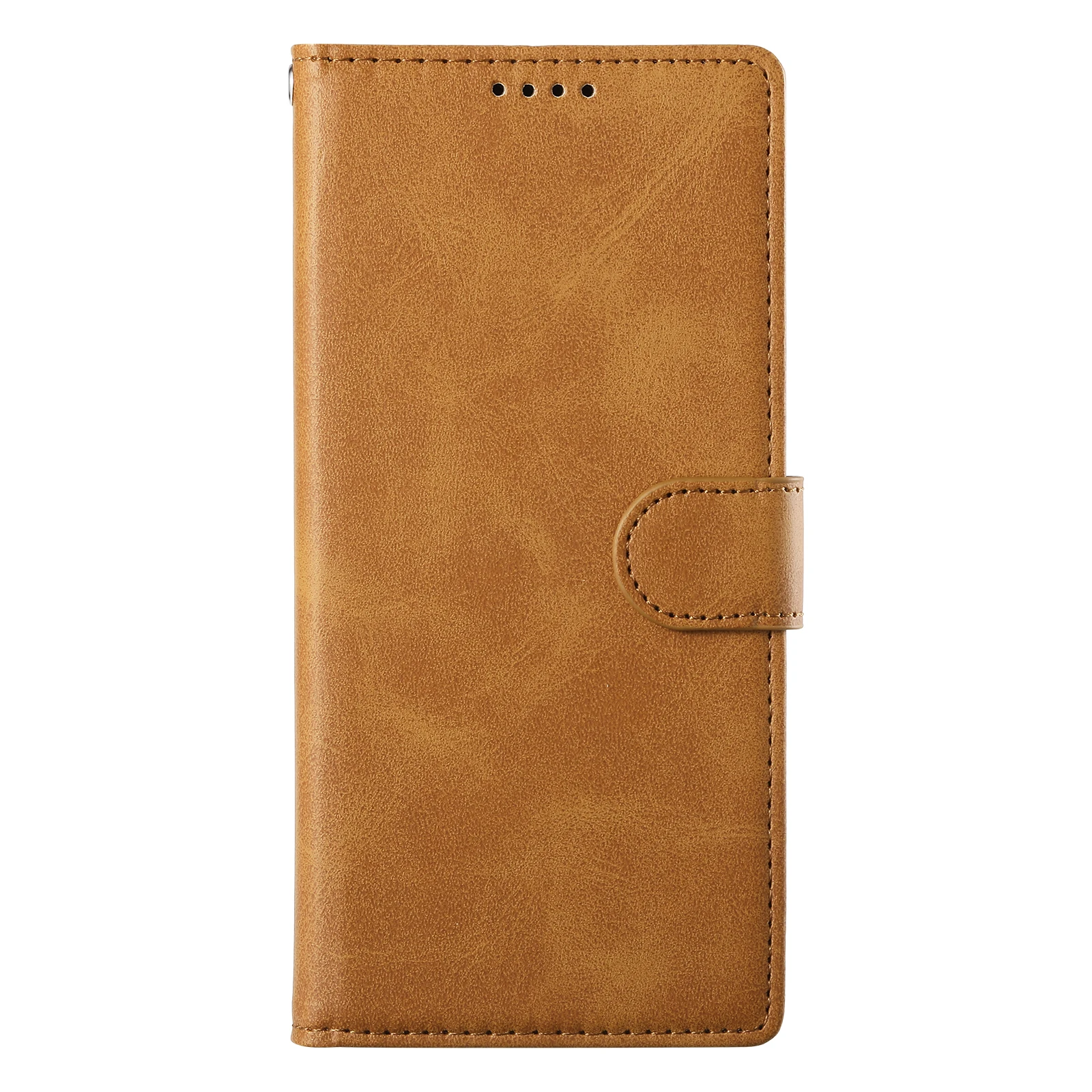 Elegant Solid Color Leather Flip Phone Case Cover