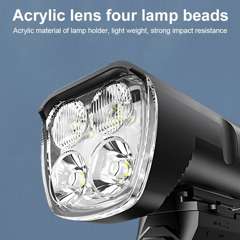 X-TIGER Bike Front Light 6400mA Rechargeable Bicycle Light