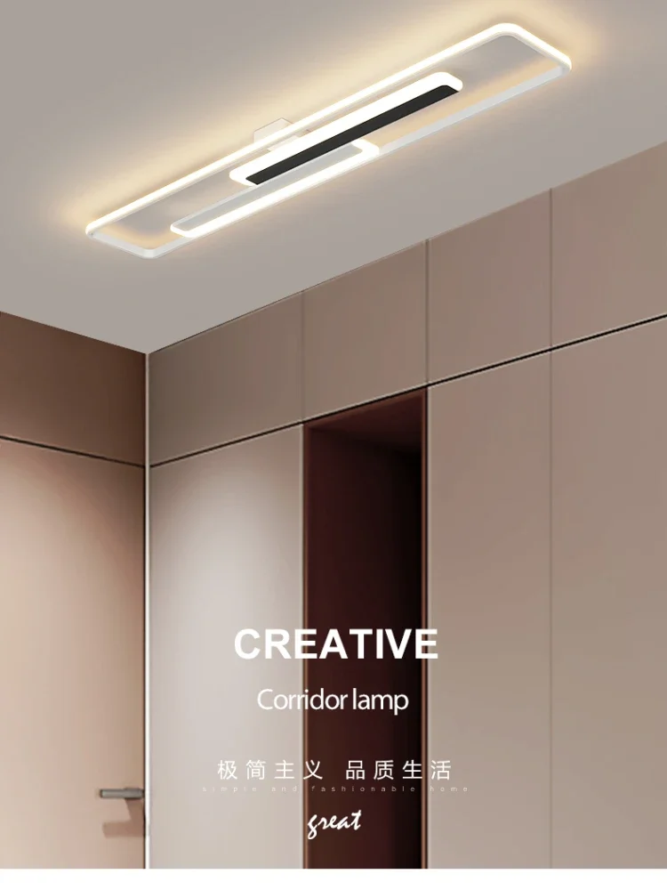 

Modern Minimalist Long Corridor Ceiling Lamp Simple Household Entrance Porch Balcony Lights Led Cloakroom Light