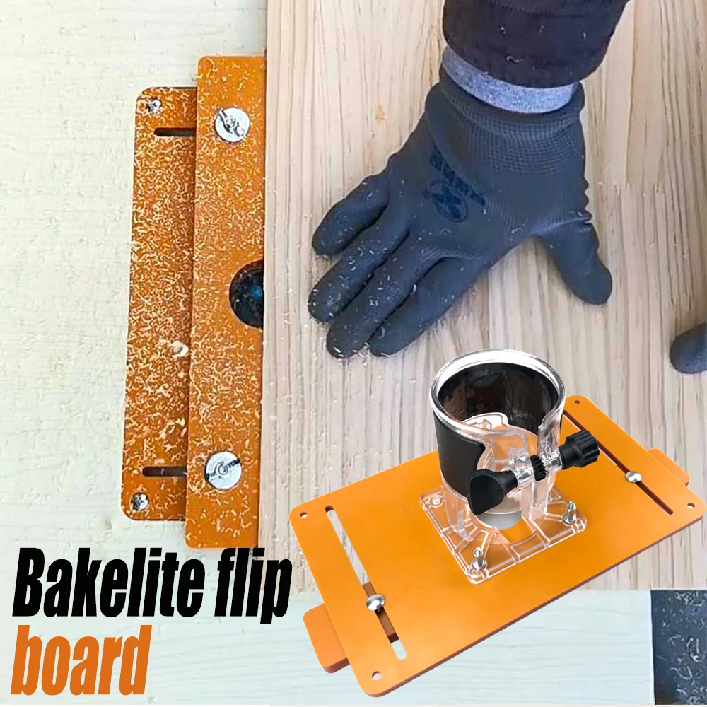 

Trimming Machine Bakelite Flip Board Guide Table Electric Wood Milling Slotting Chamfering Woodworking Work Bench