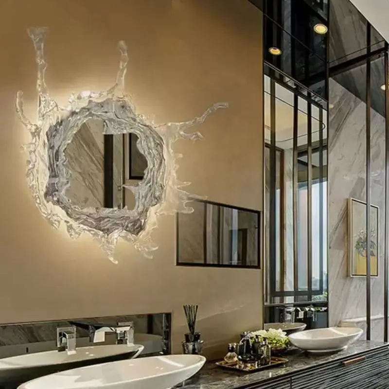 ウォールスコニースライト、モダンウォールスコンセ、モダンガラス導入バスルームミラーライトプルチェーンスイッチベッドルームホーム照明 ウォールランプ  モダン ウォールスコンス モダンガラス LED バスルームミラーライト プルチェーンスイッチ 寝室 ホーム照明 ... ウォールランプ モダン ウォールスコンス モダンガラス LED バスルームミラーライト プルチェーンスイッチ 寝室 ホーム照明 -
