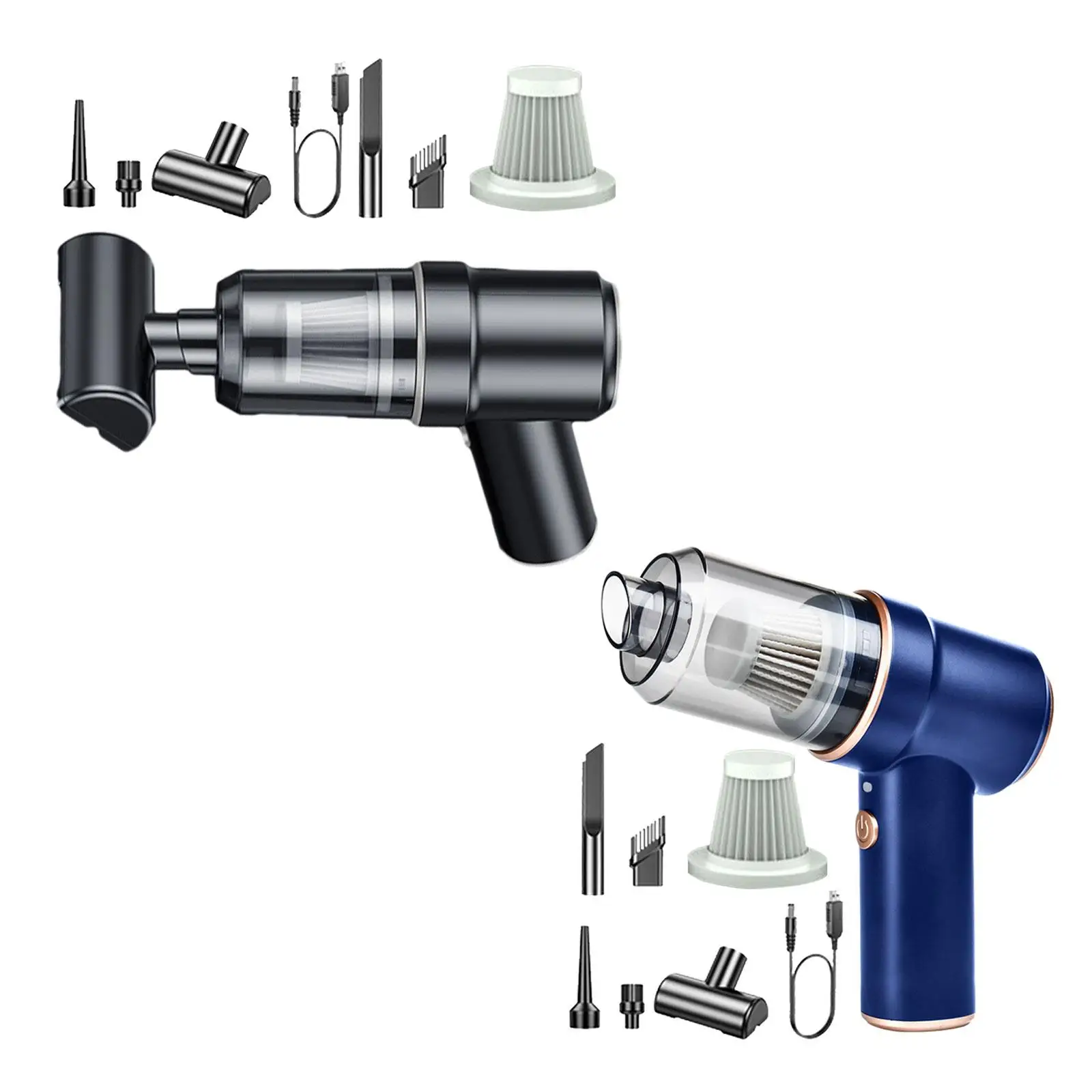 Handheld Car Vacuum Cleaner Cordless Dust Collector 7x6inch 8000PA Suction Power for Cleaning Desks, Keyboards, Bookshelves Handheld Car Vacuum Cleaner Cordless Dust Collector 7x6inch 8000PA Suction Power for Cleaning Desks, Keyboards, Bookshelves