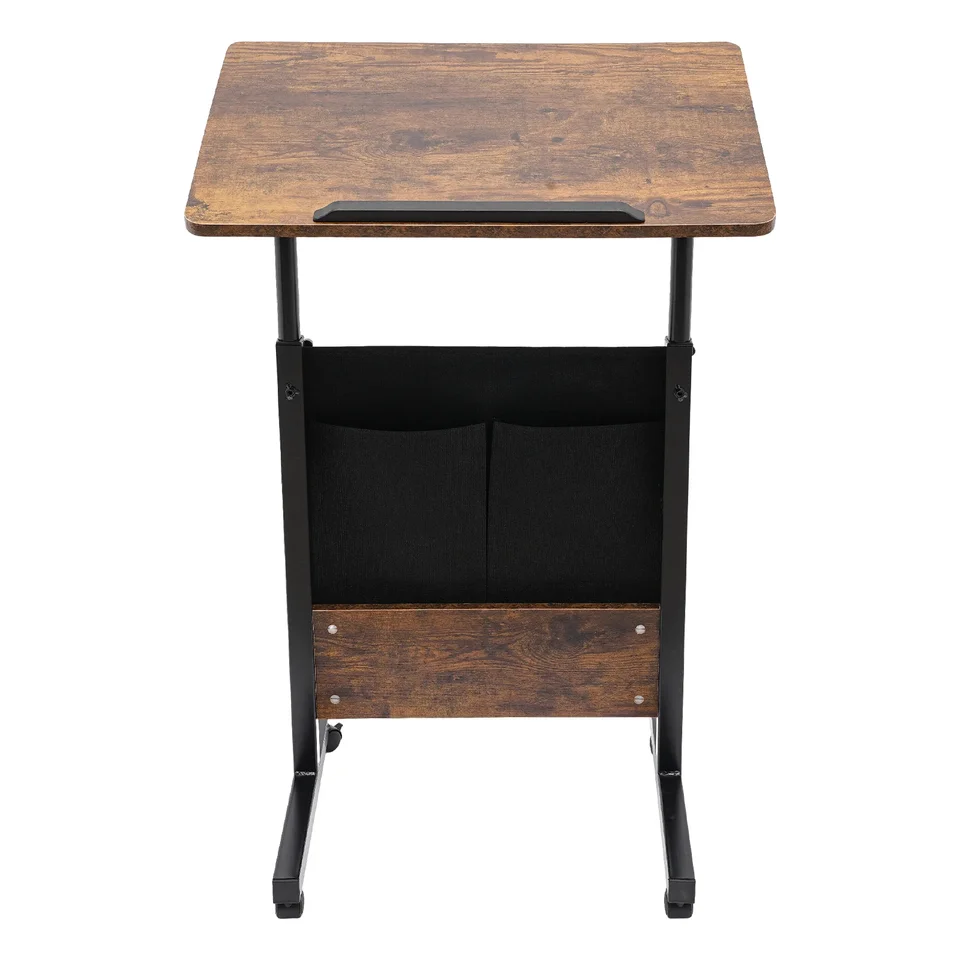 Adjustable Height Mobile Standing Desk with Wheels