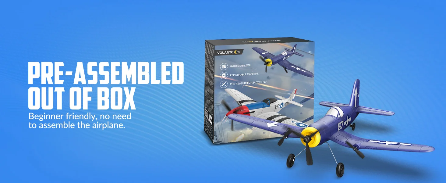 Volantexrc f4u corsair rc flygplan jaktplan epp skumglidflygplan_voghion.com