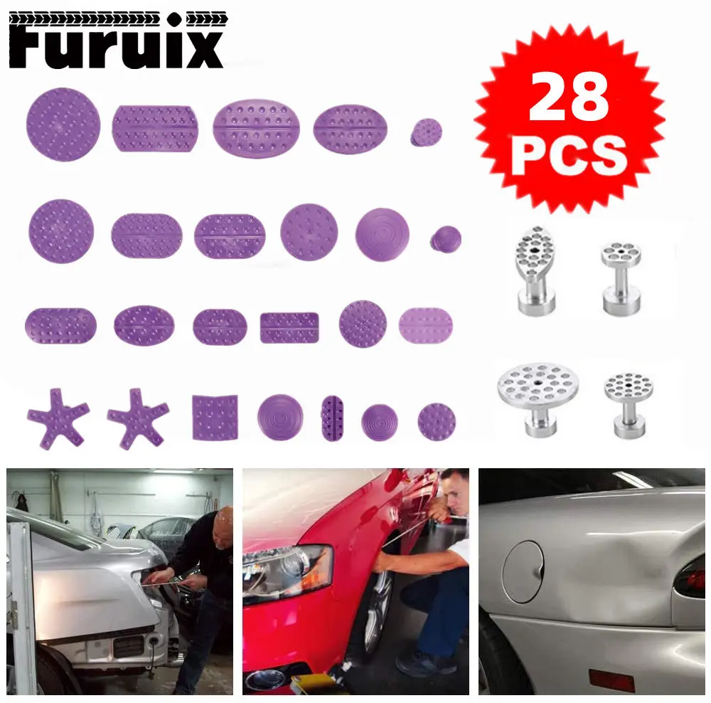 

Paintless Dent Fix Tools 28pcs Glue Pulling Tabs Auto Body Paintless Dent Repair Tools Dent Remover Hail Damage Fix Tools Kit