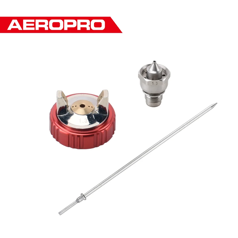 AEROPRO LVLP Spray Gun A610 1.3/1.4/1.5/1.7/2.0MM Nozzle Needle Air Cap