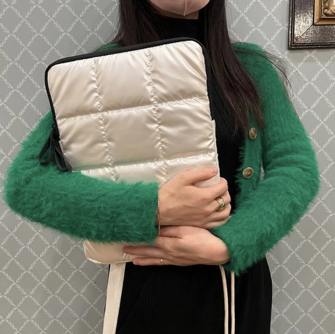 Laptop Cotton Bag 11-15 Inch Notebook Pouch for Shockproof Computer Briefcase for Travel Laptop Case Handbag Briefcase Bag